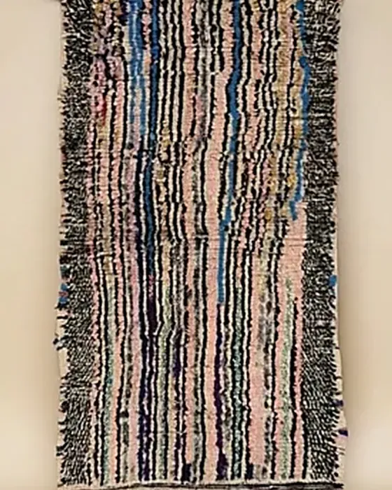 Tapis Boucherouite — N° 2 · 2 × 0,90 m