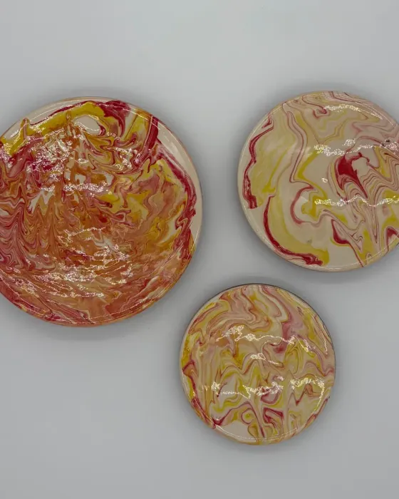 Lot de 3 assiettes design — Décor 2