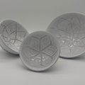 Lot de 3 assiettes design