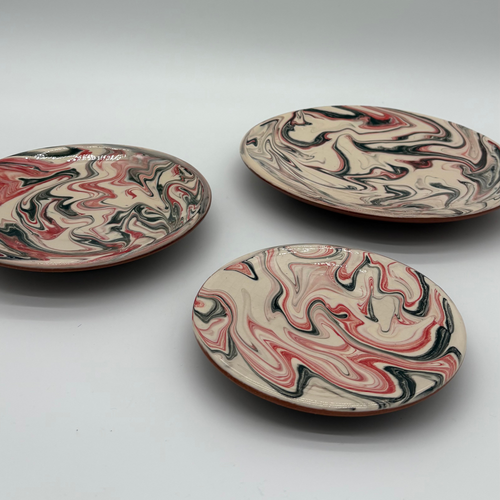 Lot de 3 assiettes design